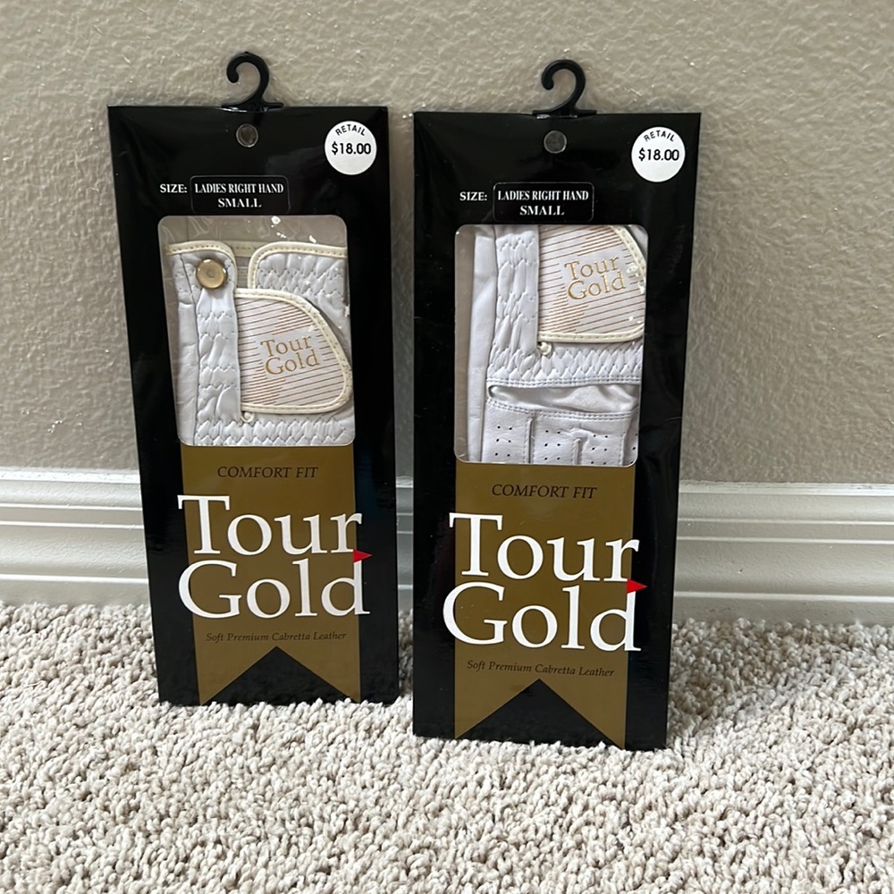 Tour Gold ladies golf gloves